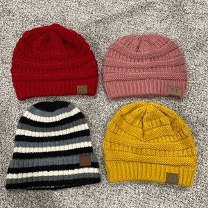 CC Beanie Lot of 4 Hats